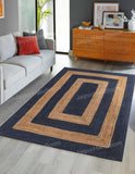 4'x6' Contemporary Rug for Living Room Hemp Jute Runner For Hallway 2.6'x14'