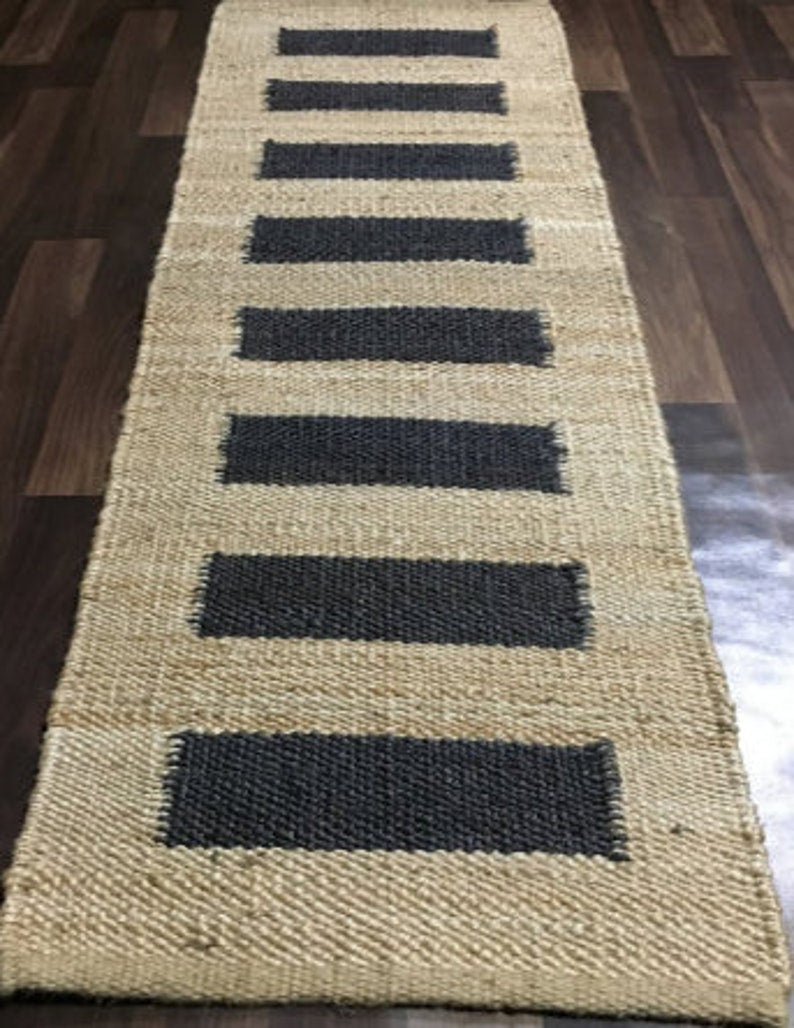 Soft Non Slip Carpet Rug for Wooden Stairs Steps Hemp Jute Hallway Runner Rug