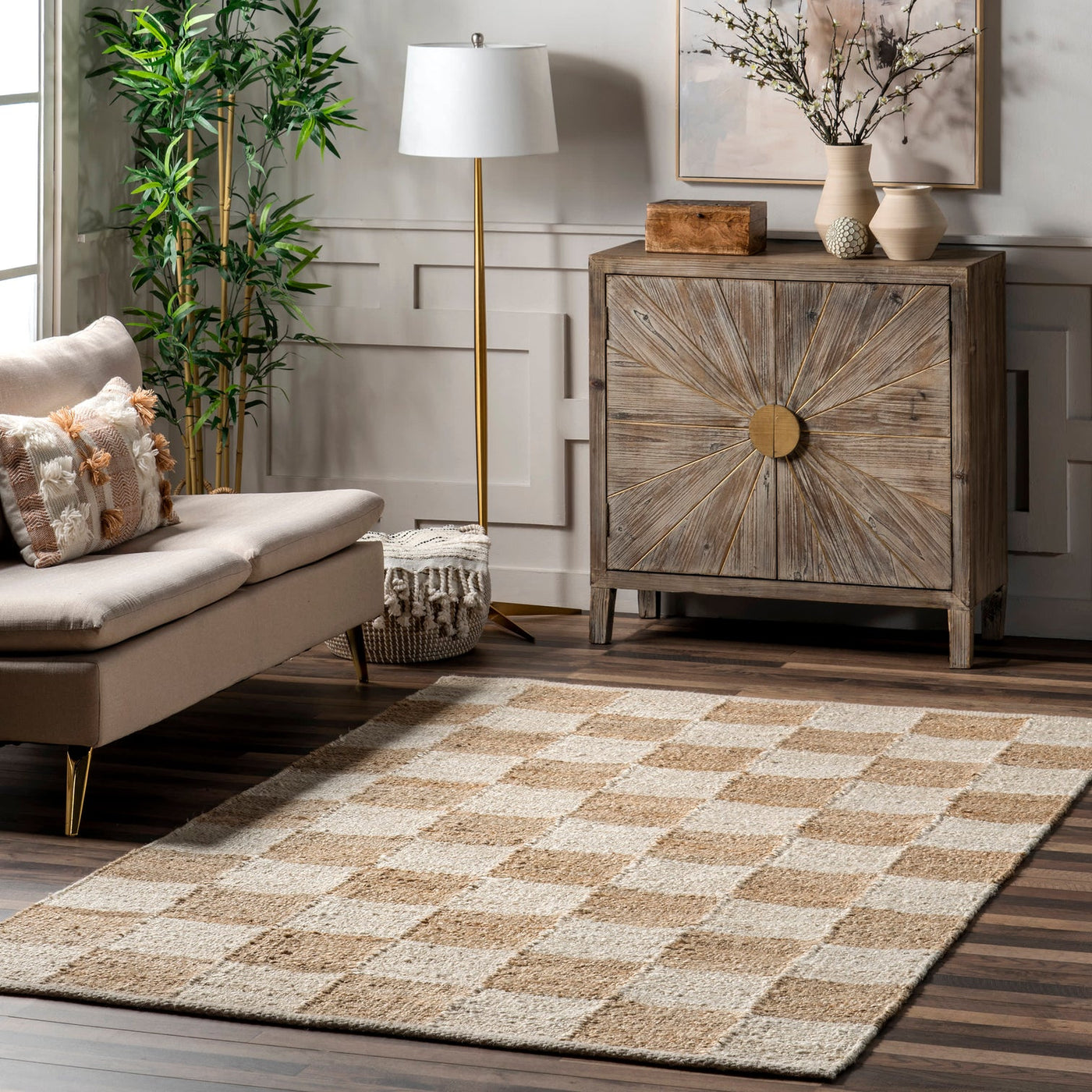 Hemp Runner Rug, Natural Jute Rug, Area Rug for Living Room/Dining Room/Bedroom