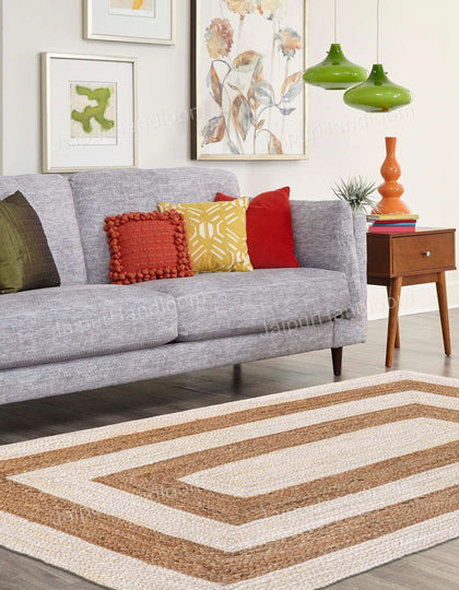 5'x7' Jute Scandinavia Rug Hemp Jute Rugs For Hallway 3'x14' Seagrass Doormat