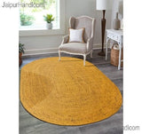 5'x8' Oval Jute Rug for Dining Room Braided Oval Rug Seagrass Oval Rug Carpet