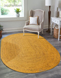5'x8' Oval Jute Rug for Dining Room Braided Oval Rug Seagrass Oval Rug Carpet