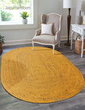 5'x8' Oval Jute Rug for Dining Room Braided Oval Rug Seagrass Oval Rug Carpet