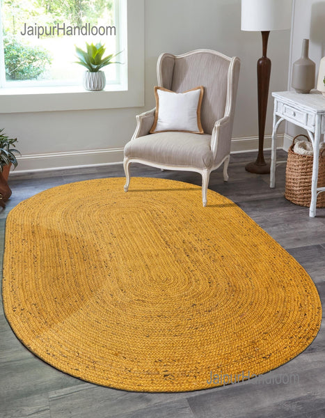 5'x8' Oval Jute Rug for Dining Room Braided Oval Rug Seagrass Oval Rug Carpet