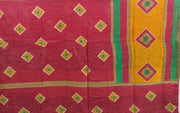hand stitched kantha bedspread quilt