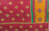 hand stitched kantha bedspread quilt