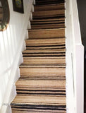 Striped Pattern Hallway Entryway Kitchen Runner Custom Size Stair Runner Treads