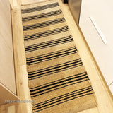 Striped Pattern Hallway Entryway Kitchen Runner Custom Size Stair Runner Treads