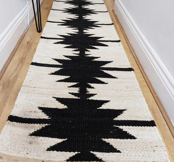 Handwoven Runner Carpet for Hallway Hemp Jute Stair Rug Carpet Treads