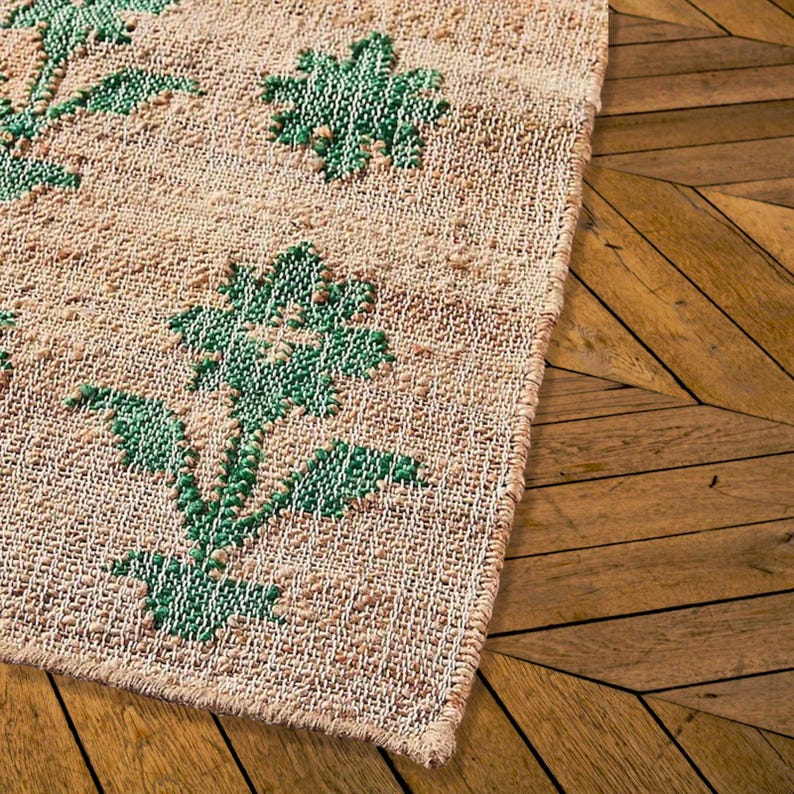 Seagrass Jute Rug for Dining Table Braided Hemp Rug Runner for Hall/Kitchen/Bathroom