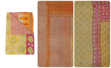fair trade vintage kantha quilt