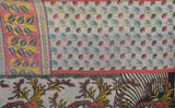 indian twin size kantha quilt blanket