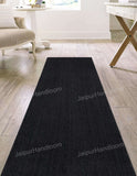 Black Jute Runner Rug 2'x14' for Hallway/Entryway Seagrass Stair Runner 2.6'x20'