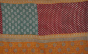 indian hand stitched kantha quilt blanket