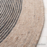 Braided Jute Oval Rug 8'x10' Psychedelic Jute Rug Seagrass Oval Rug Carpet 