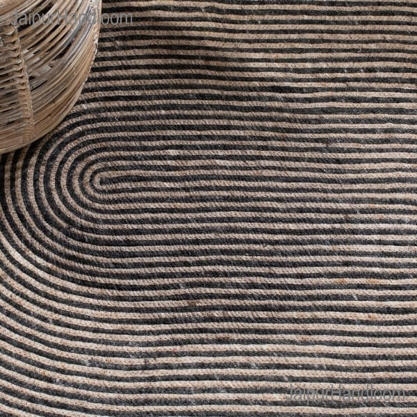 Braided Jute Oval Rug 8'x10' Psychedelic Jute Rug Seagrass Oval Rug Carpet 
