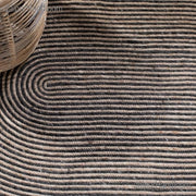 Braided Jute Oval Rug 8'x10' Psychedelic Jute Rug Seagrass Oval Rug Carpet 