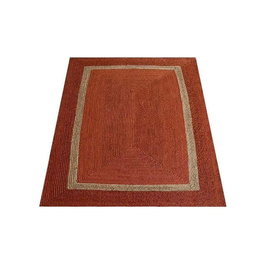 Natural jute dining room rug
