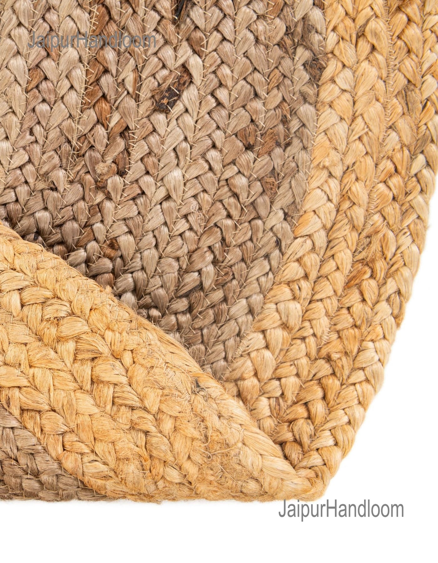 Brown Oval Jute Rug 5'x7' for Living Room Seagrass Oval Rug for Bedroom