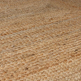 Contemporary Area Rug 8'x8' Natural Fiber Rug 7'x9' Braided Jute Runner 2'x18'