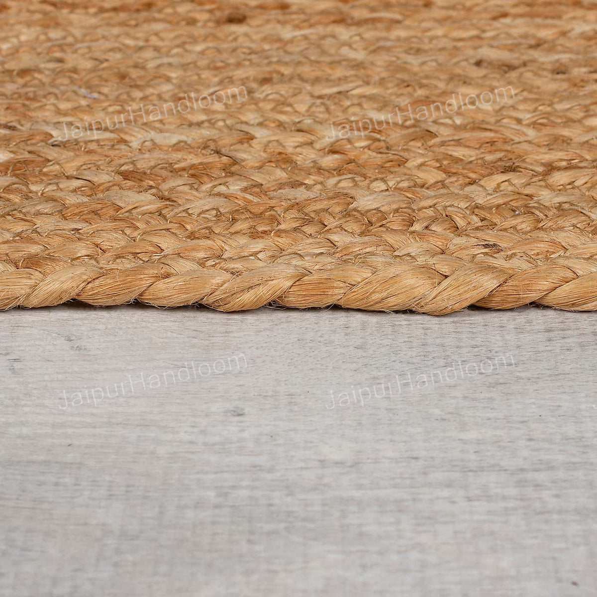 Contemporary Area Rug 8'x8' Natural Fiber Rug 7'x9' Braided Jute Runner 2'x18'