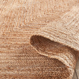 Contemporary Area Rug 8'x8' Natural Fiber Rug 7'x9' Braided Jute Runner 2'x18'