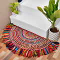 Half Round Jute Rug | Half Moon Doormat | Half Circle Doormat | Welcome Doormat
