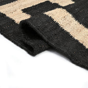 Natural Jute Runner Rug for Hallway/Kitchen/Entryway | Black Jute Stair Runner Carpet