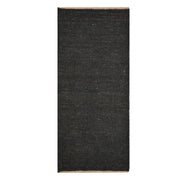 Black Jute Hallway Runner | Black Stair Runner | Handwoven Carpet Rug for Kitchen/Bathroom