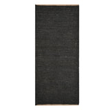 Black Jute Hallway Runner | Black Stair Runner | Handwoven Carpet Rug for Kitchen/Bathroom