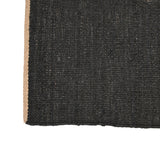 Black Jute Hallway Runner | Black Stair Runner | Handwoven Carpet Rug for Kitchen/Bathroom