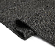Black Jute Hallway Runner | Black Stair Runner | Handwoven Carpet Rug for Kitchen/Bathroom
