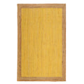 Natural Jute Runner Rug for Hallway – Yellow Long Entryway Carpet, Sustainable Floor Runner