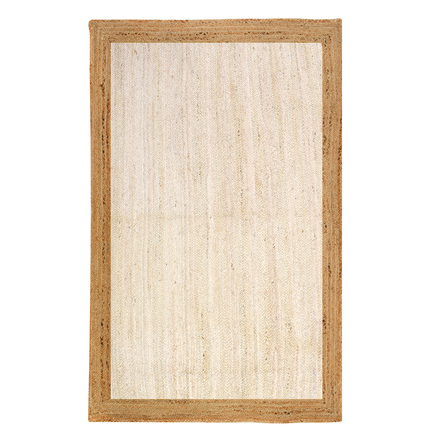 Off White/Ivory Jute Rug, Handmade Natural Jute Rug – Durable High Traffic Area Rug Runner