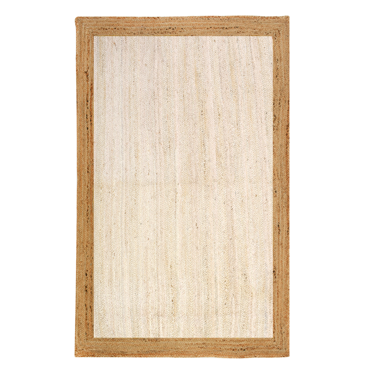 Off White/Ivory Jute Rug, Handmade Natural Jute Rug – Durable High Traffic Area Rug Runner