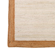 Off White/Ivory Jute Rug, Handmade Natural Jute Rug – Durable High Traffic Area Rug Runner