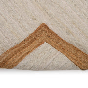 Off White/Ivory Jute Rug, Handmade Natural Jute Rug – Durable High Traffic Area Rug Runner