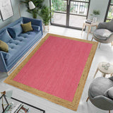 Natural Fiber Area Carpet, Braided Extra Large Rug for Living Room, Eco Friendly Jute Flooring Decor