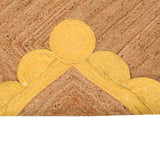 Scalloped Jute Rug for Heavy Traffic Areas | Heavy Duty Scalloped Runner for Hallway/Entryway
