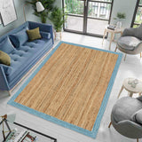 Natural Jute Rug, Living Space Floor Decor Carpet, Jute Stair Runner, Natural Entryway Rug 