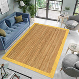 Natural Woven Jute Rug | Entryway Seagrass Runner Carpet | Natural Jute Bath Mat