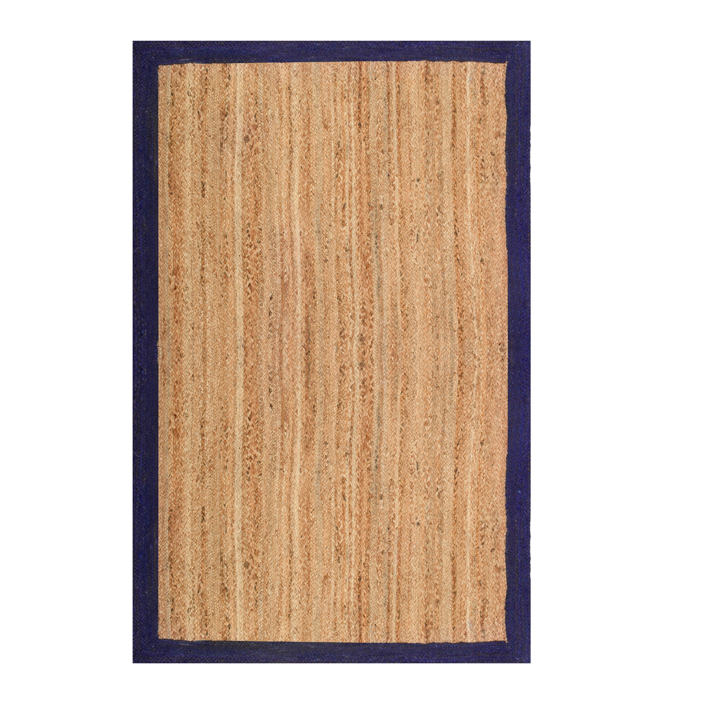 Navy Blue Jute Rug | Seagrass Hallway Runner for Heavy Traffic Areas | Boho Bedroom Floor Runner
