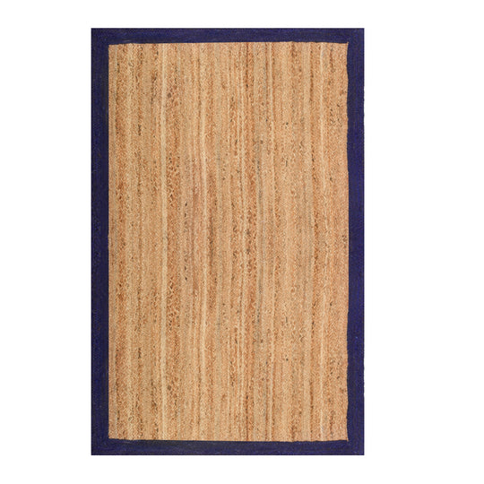 Navy Blue Jute Rug | Seagrass Hallway Runner for Heavy Traffic Areas | Boho Bedroom Floor Runner
