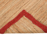 Natural Fiber Jute Rug for Living Space|Custom Jute Stair Runner | Braided Hallway Rug Carpet