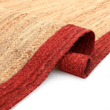 Natural Fiber Jute Rug for Living Space|Custom Jute Stair Runner | Braided Hallway Rug Carpet