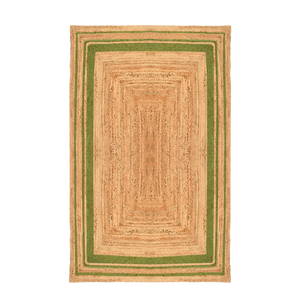 Large Jute Area Rug | Braided Area Floor Carpet | Natural Jute Rug for Entryway 