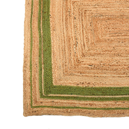 Large Jute Area Rug | Braided Area Floor Carpet | Natural Jute Rug for Entryway 