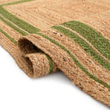 Large Jute Area Rug | Braided Area Floor Carpet | Natural Jute Rug for Entryway 