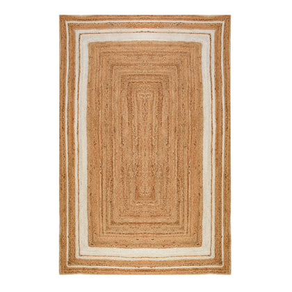 Jute Hallway Runner Rug | Boho Braided Jute Rug | . Large Jute Area Rug 12X15 Feet
