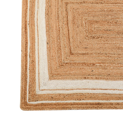 Jute Hallway Runner Rug | Boho Braided Jute Rug | . Large Jute Area Rug 12X15 Feet